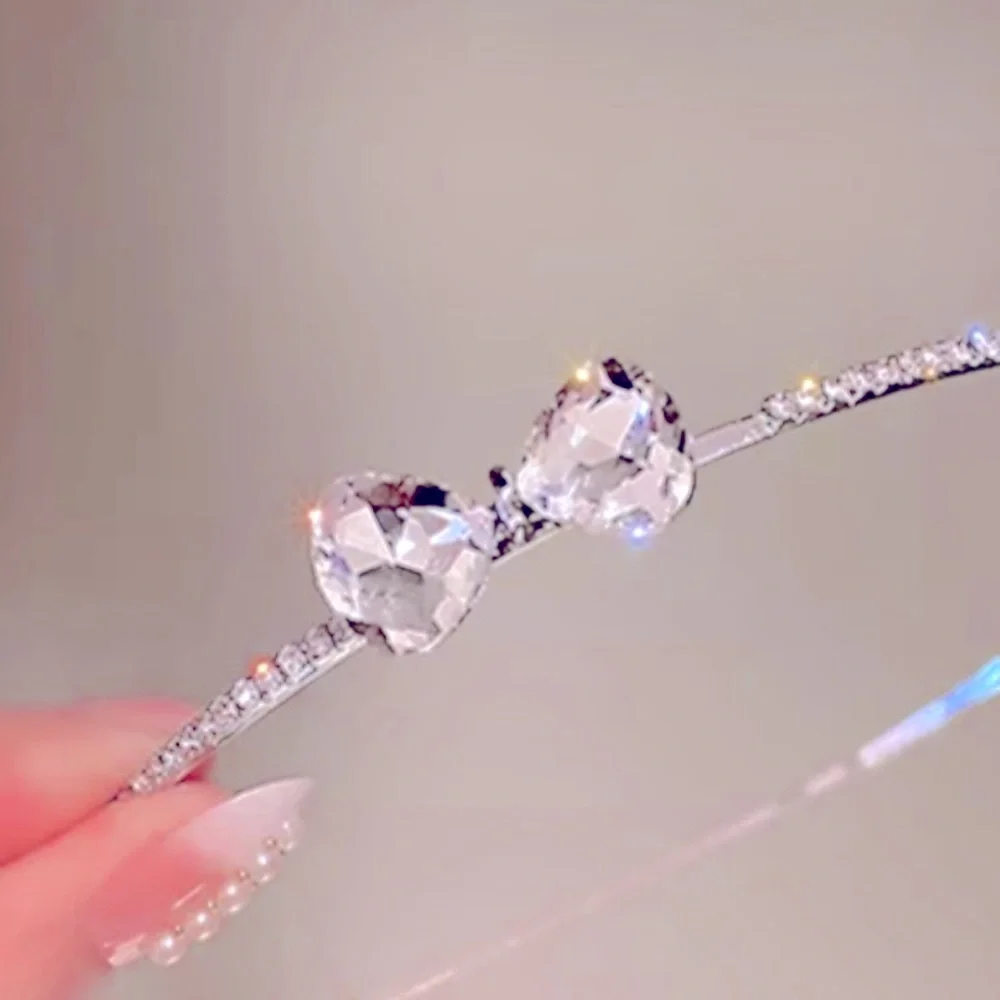 Crystal Bow Bling Rhinestone Headband Glam Hairband